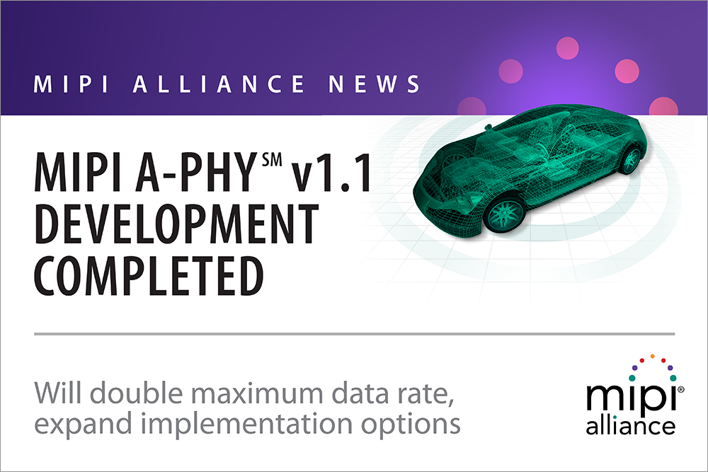 MIPI A-PHY v1.1 Development Completed